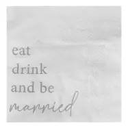 Servetter Eat Drink And Be Married - 16-pack