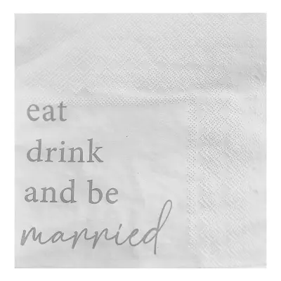 Servetter Eat Drink And Be Married - 16-pack