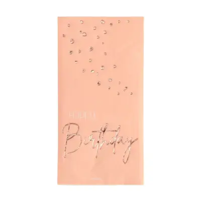 Servetter Elegant rosa 33 x 33 cm 10-pack