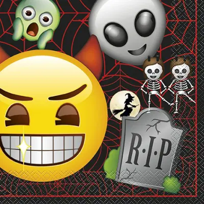 Servetter Emoji Halloween 16-pack