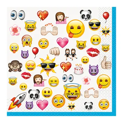 Servetter Emojis - 16-pack