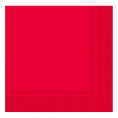 Servetter Enfärgad Julröd - 20-pack