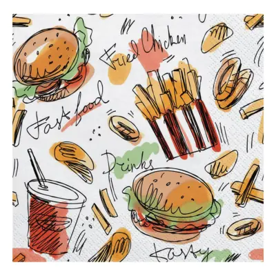 Servetter Fast Food - 20-pack