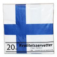 Servetter Finska Flaggan - 20-pack