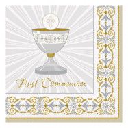 Servetter First Communion Beige - 16-pack