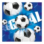 Servetter Fotboll Blå - 20-pack