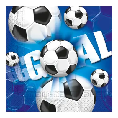 Servetter Fotboll Blå - 20-pack