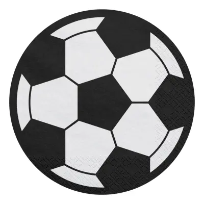 Servetter Fotboll Runda - 20-pack