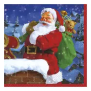 Servetter Gammaldags Tomte - 16-pack