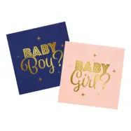 Servetter Gender Reveal - 20-pack