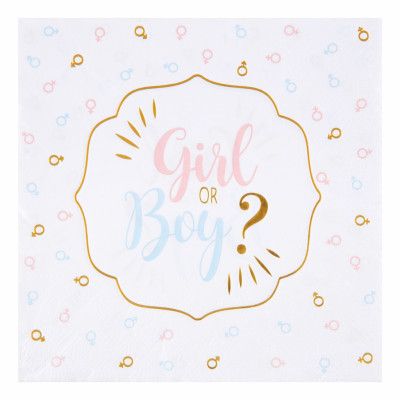 Servetter Girl or Boy - 20-pack