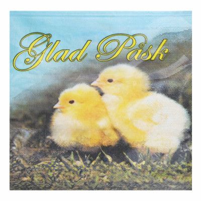 Påskservetter Glad Påsk - 20-pack