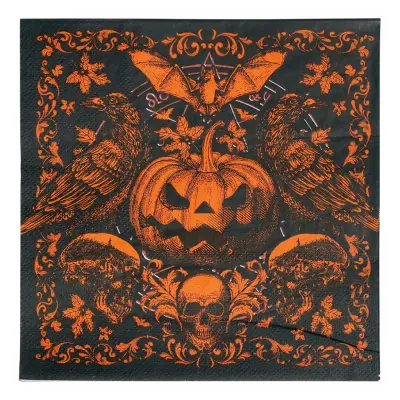 Servetter Gothic Pumpa - 20-pack