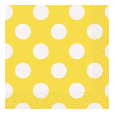 Servetter Gula Prickiga - 16-pack