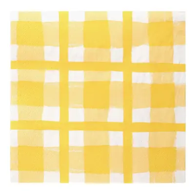 Servetter Gula Rutiga