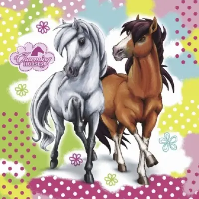 Servetter hästar 20-pack