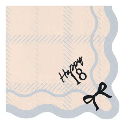 Servetter Happy 18 Rosett - 12-pack