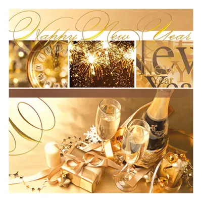 Servetter Happy New Year - 100-pack