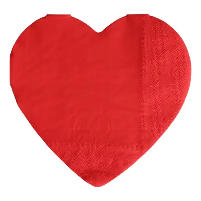 Servetter Hjärta - 16-pack