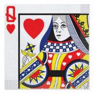 Servetter Hjärter Dam - 16-pack