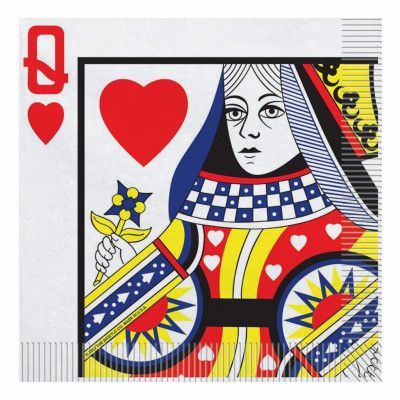 Servetter Hjärter Dam - 16-pack