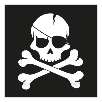 Servetter Jolly Roger - 20-pack