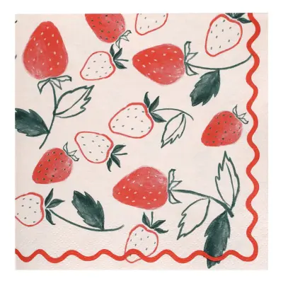 Servetter Jordgubbar