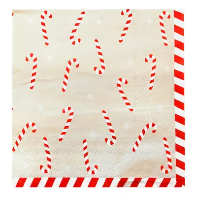 Servetter Julkäppar - 20-pack