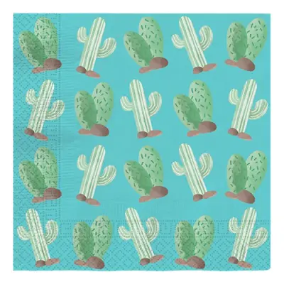Servetter Kaktus Lama Party - 20-pack