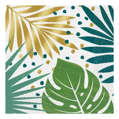 Servetter Key West Palmblad - 16-pack