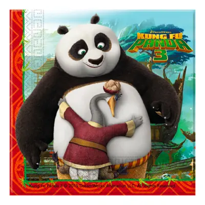 Servetter Kung Fu Panda 3 - 20-pack