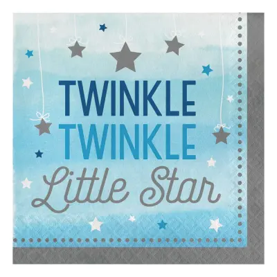 Servetter Little Star Pojke - 16-pack