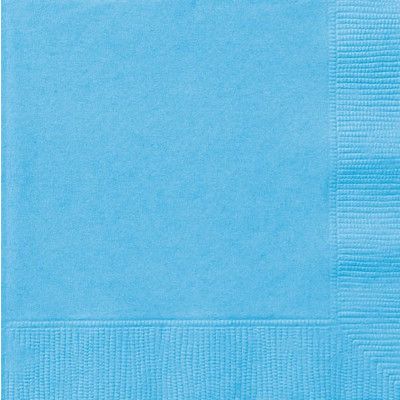 Servetter ljusblå 20-pack