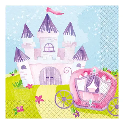 Servetter Magisk Prinsessa - 16-pack