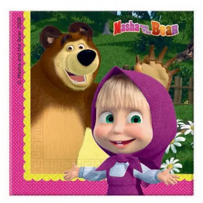 Servetter Masha och björnen 20-pack