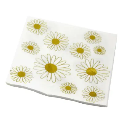 Servetter med Prästkrage - 16-pack