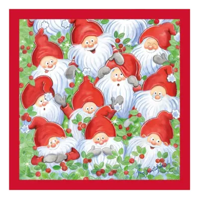 Servetter med Tomtar