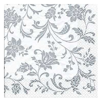 Servetter Medaljong Silver - 20-pack