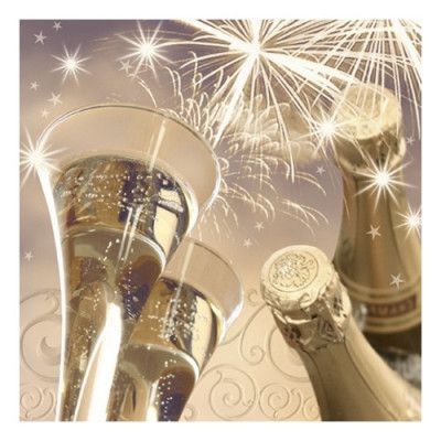 Servetter New Year's Eve - 100-pack