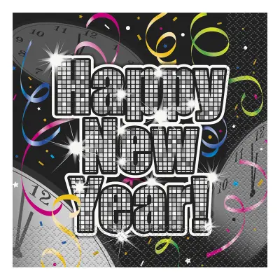 Servetter Nyår Glitter