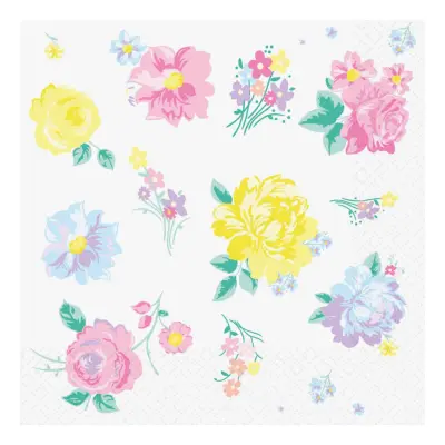 Servetter Påsk Blommor - 16-pack