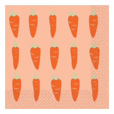 Påskservetter Morötter - 16-pack