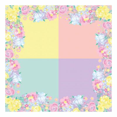 Servetter Påsk Pastell Blommor - 20-pack