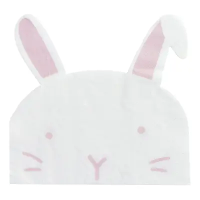 Påskservetter Kaniner Stansade - 16-pack