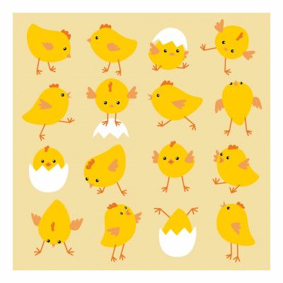 Påskservetter Kycklingar - 20-pack