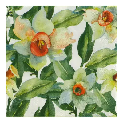 Servetter Påskliljor - 20-pack