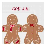 Servetter Pepparkaksfigurer - 20-pack