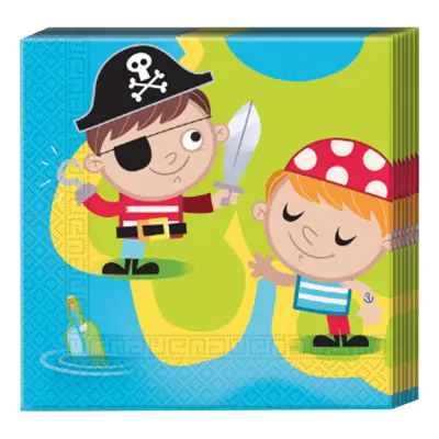 Servetter Piratbarn - 20-pack