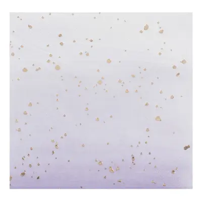 Servetter Prickiga Lila/Guld