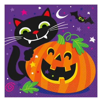 Servetter Pumpa Halloween - 16-pack